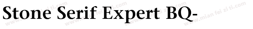 Stone Serif Expert BQ字体转换
